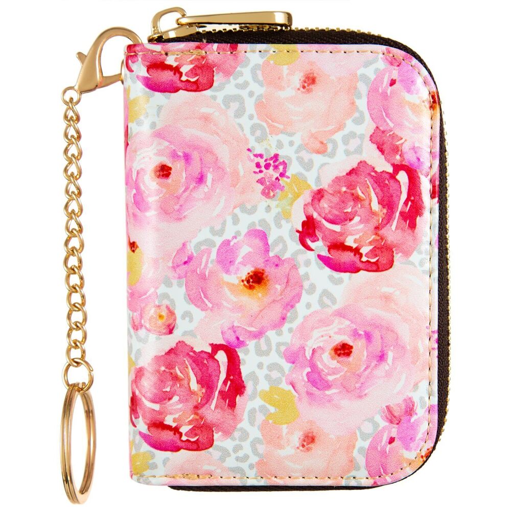 3703 Credit Card Holder , RFID Card Holder Wallet - Slim Leather Zipper
